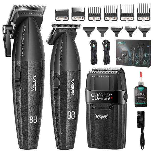 ست  سه قلو ماشین اصلاح کامل مو وی جی آر VGR-640 S3 - تصویر 4