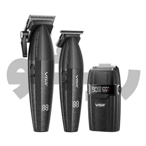 ست  سه قلو ماشین اصلاح کامل مو وی جی آر VGR-640 S3 - تصویر 1